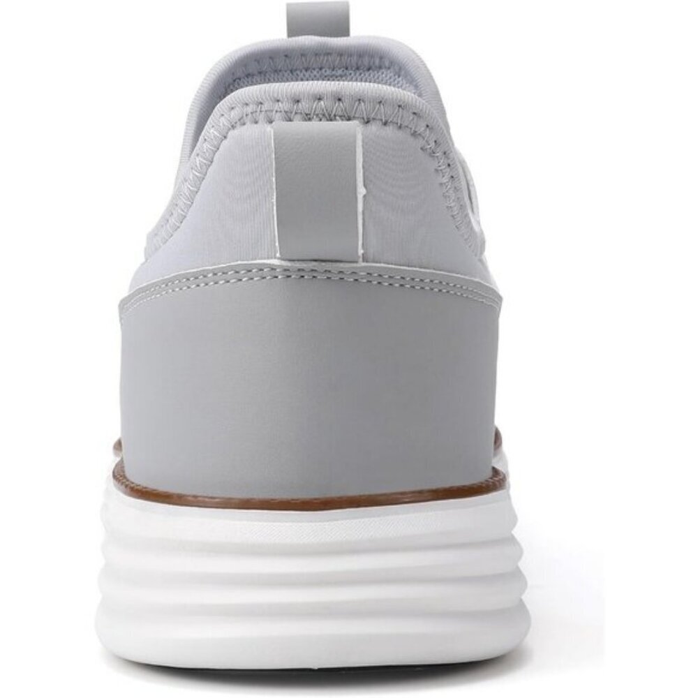 ⚡VILOCY Men's Light Grey Fashion Dress Oxfords Business Mesh Breathable Sneakers - Picture 7 of 9
